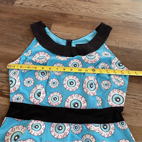Sourpuss eyeball pinup dress M - Picture 7 of 12